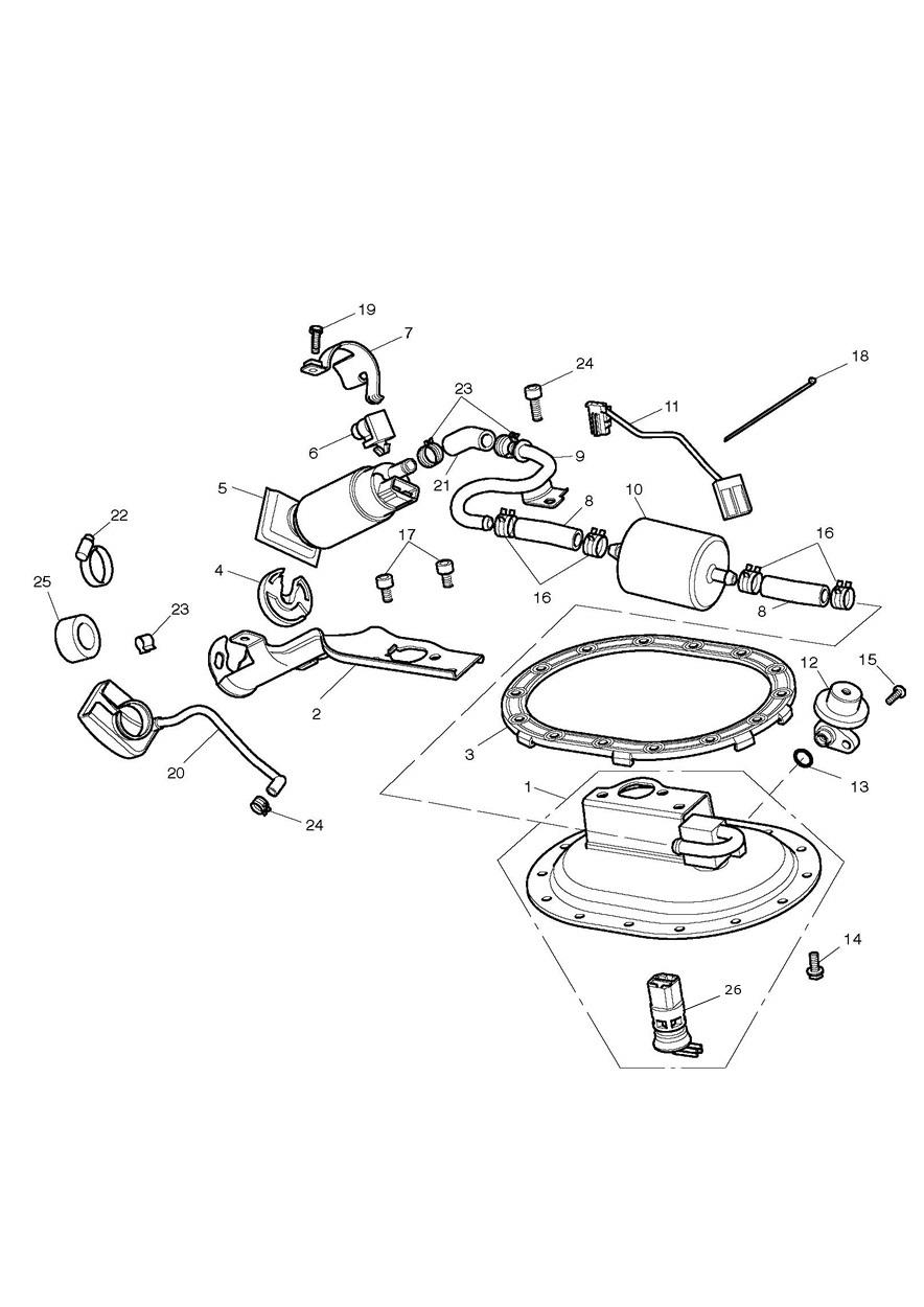 Fuel Pump & Fittings exploded diagram