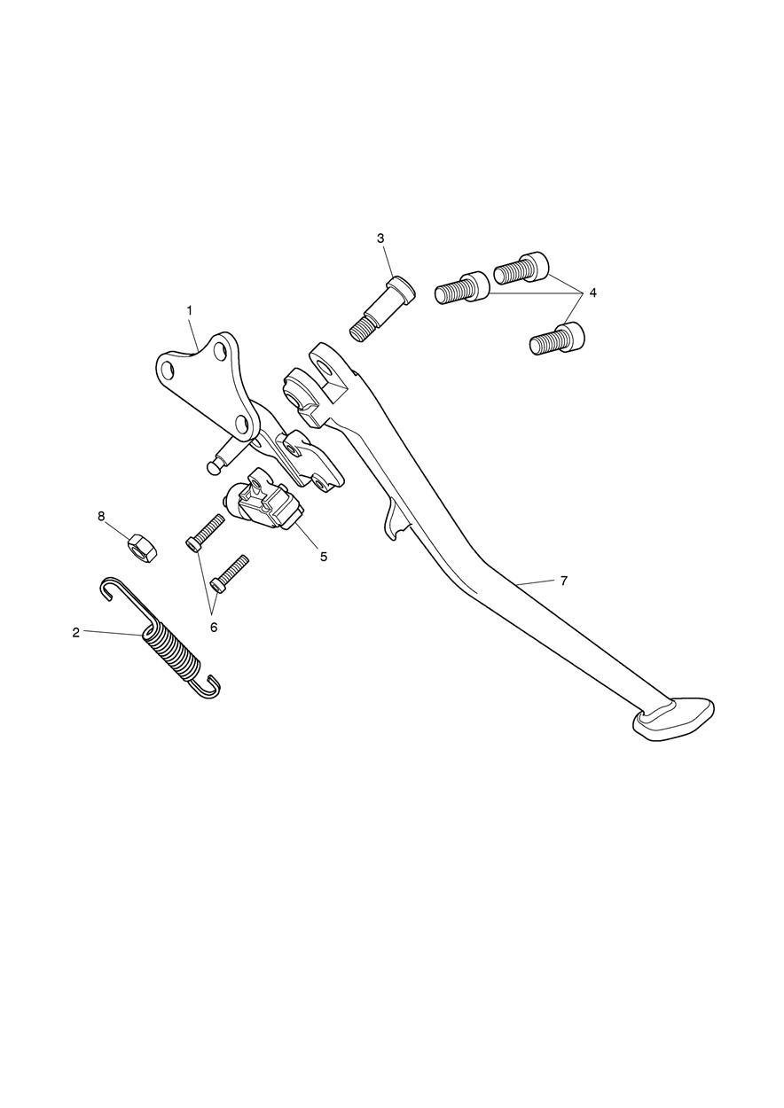 Sidestand exploded diagram