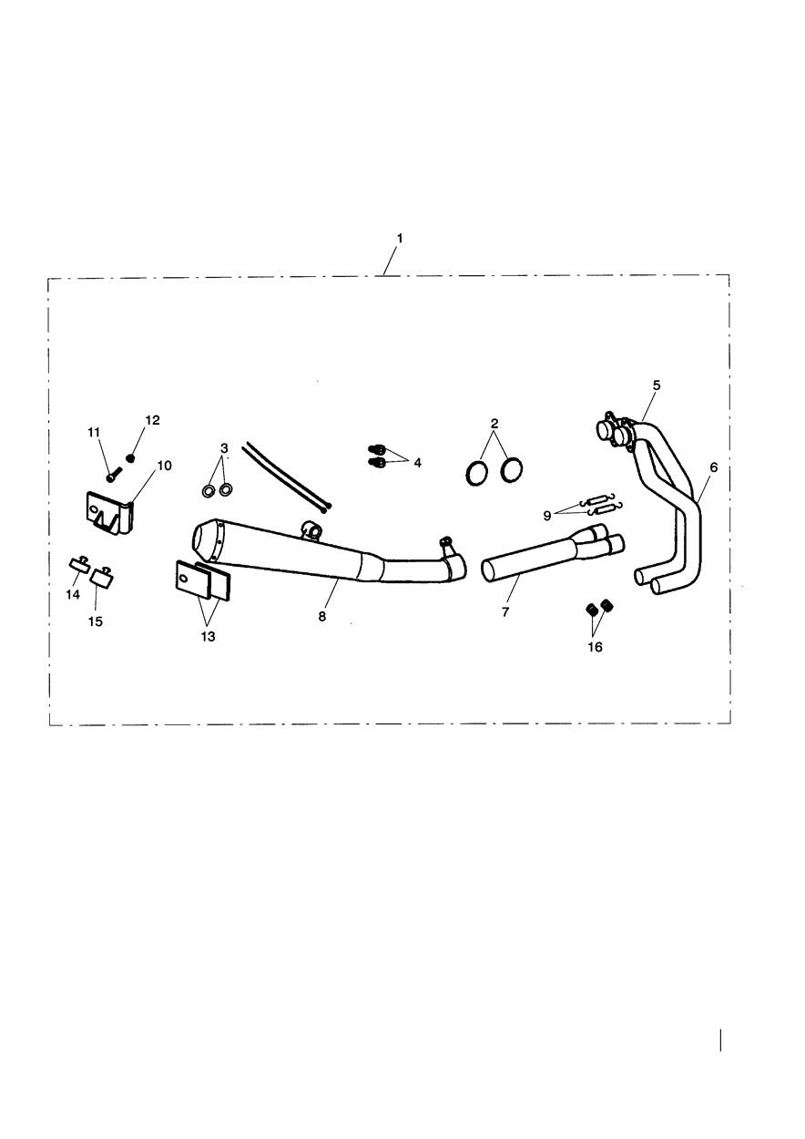 Exhaust System Assy, Arrow 2:1 exploded diagram