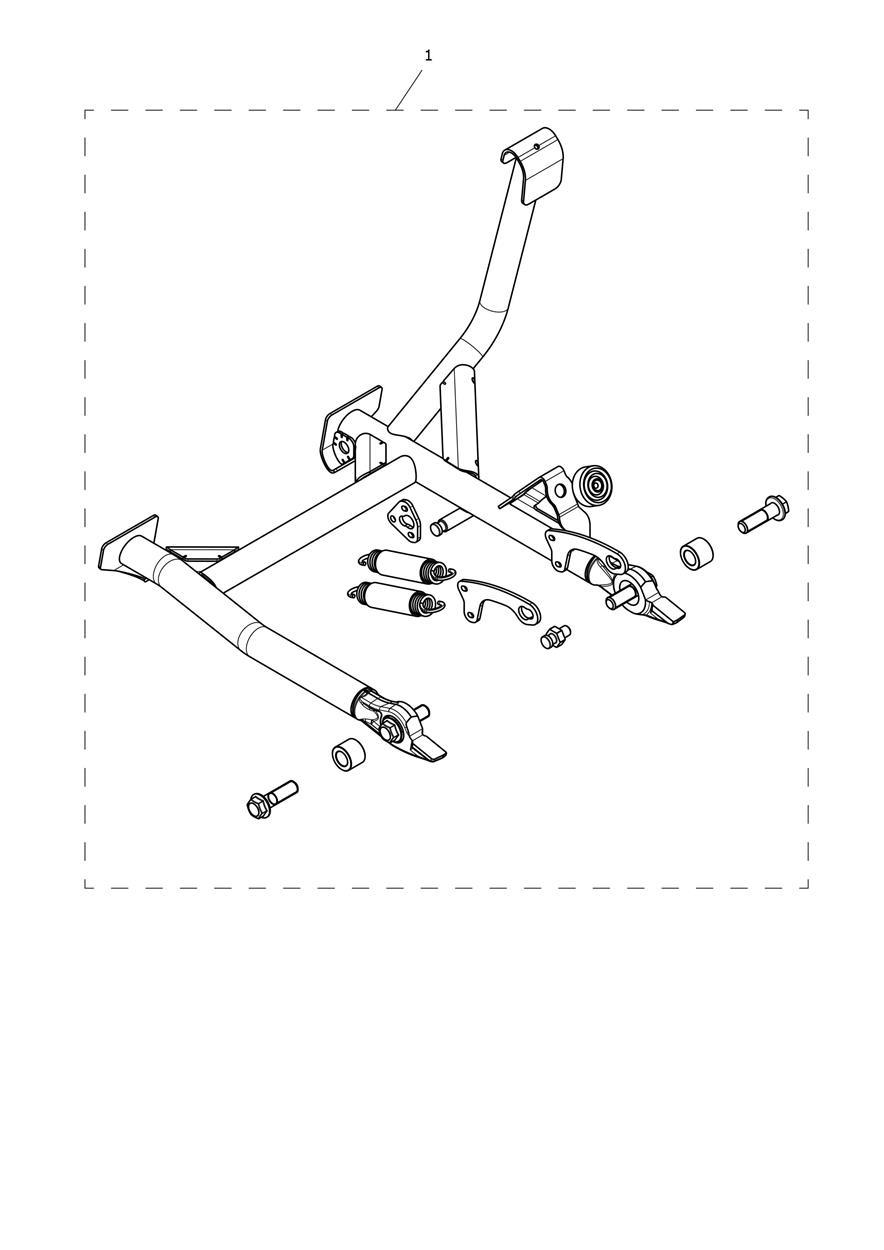 Centrestand Kit exploded diagram