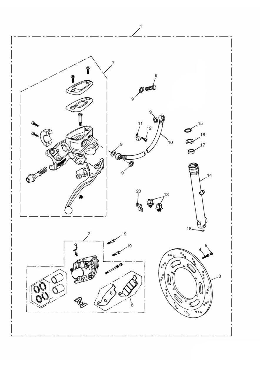 Brake Upgrade Kit exploded diagram