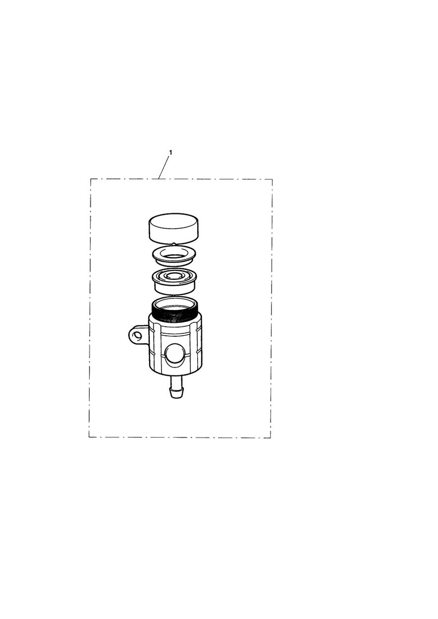 Reservoir, Brake, Rear, Type 1 exploded diagram