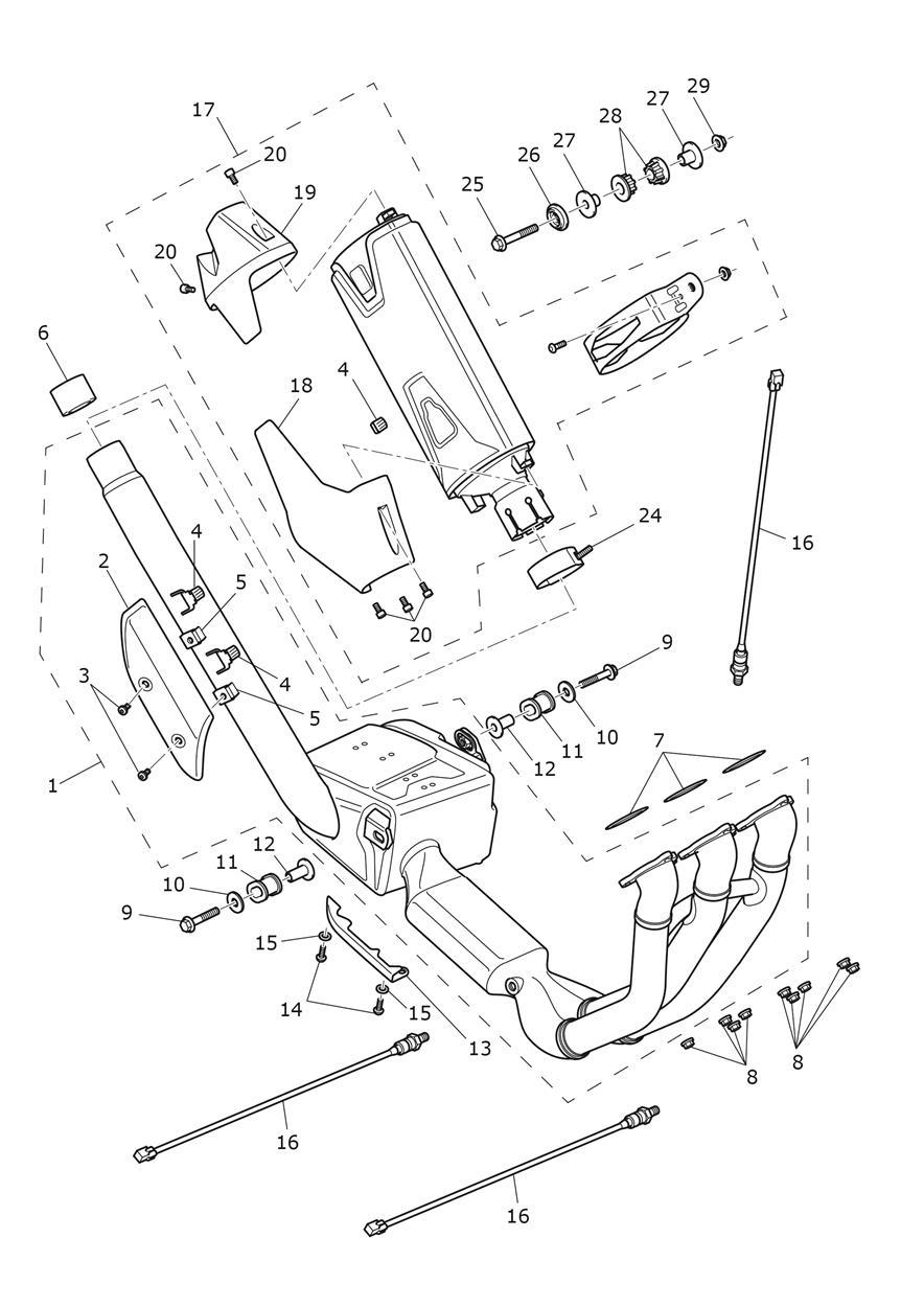 Exhaust System exploded diagram