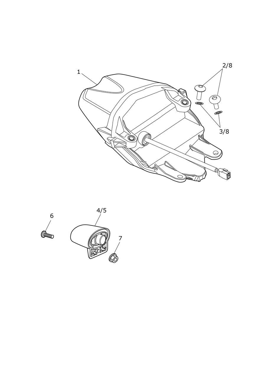 Rear Light exploded diagram