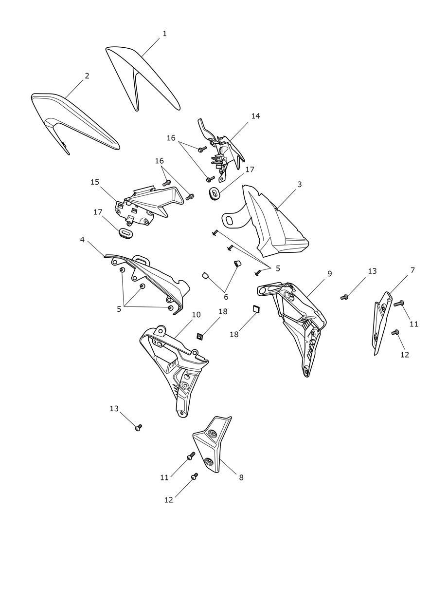 Side Panels exploded diagram