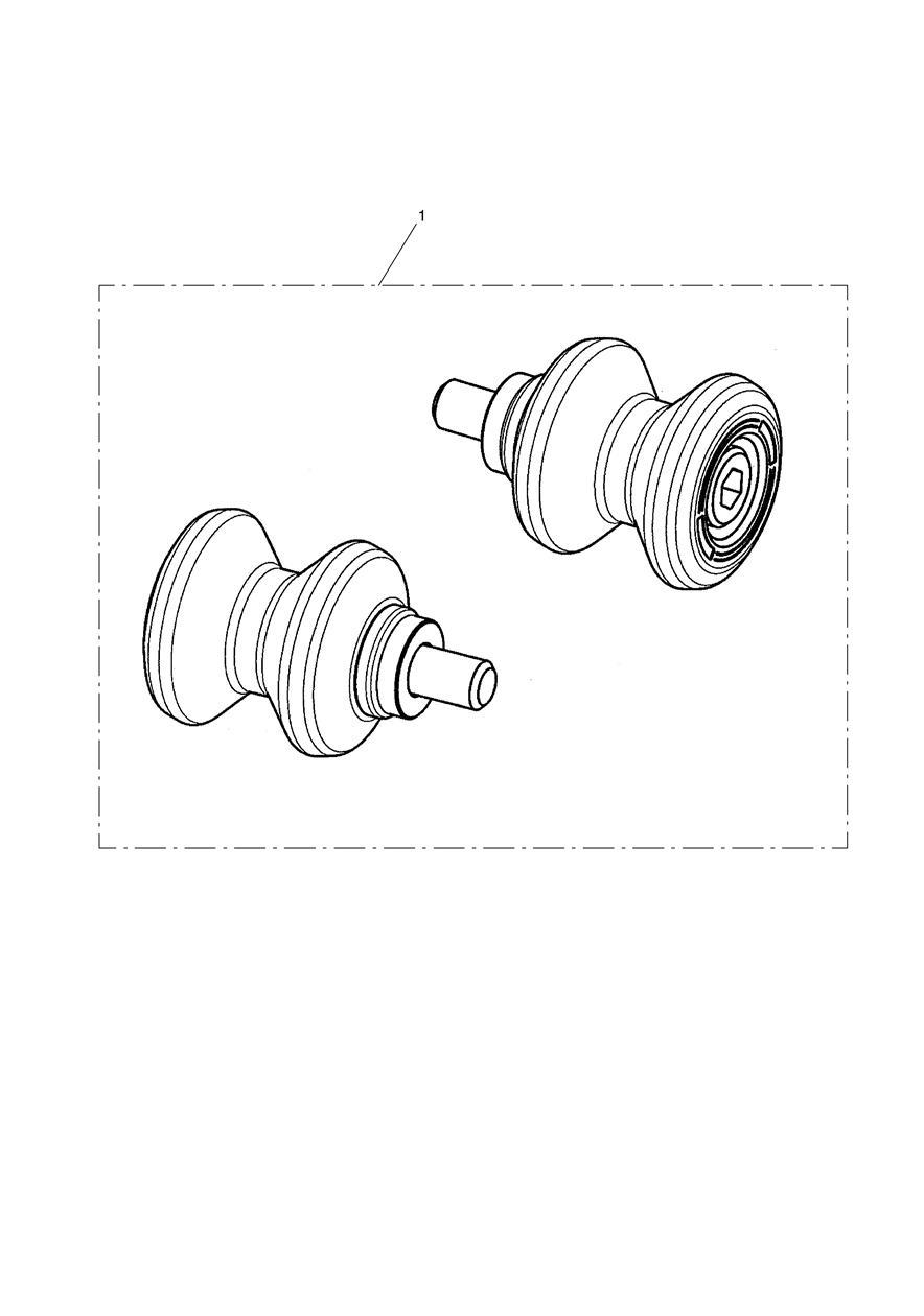 Paddock Stand Bobbin Kit, Type 1 exploded diagram