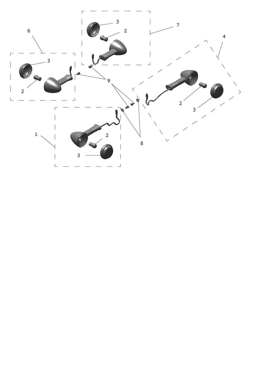 Indicators exploded diagram