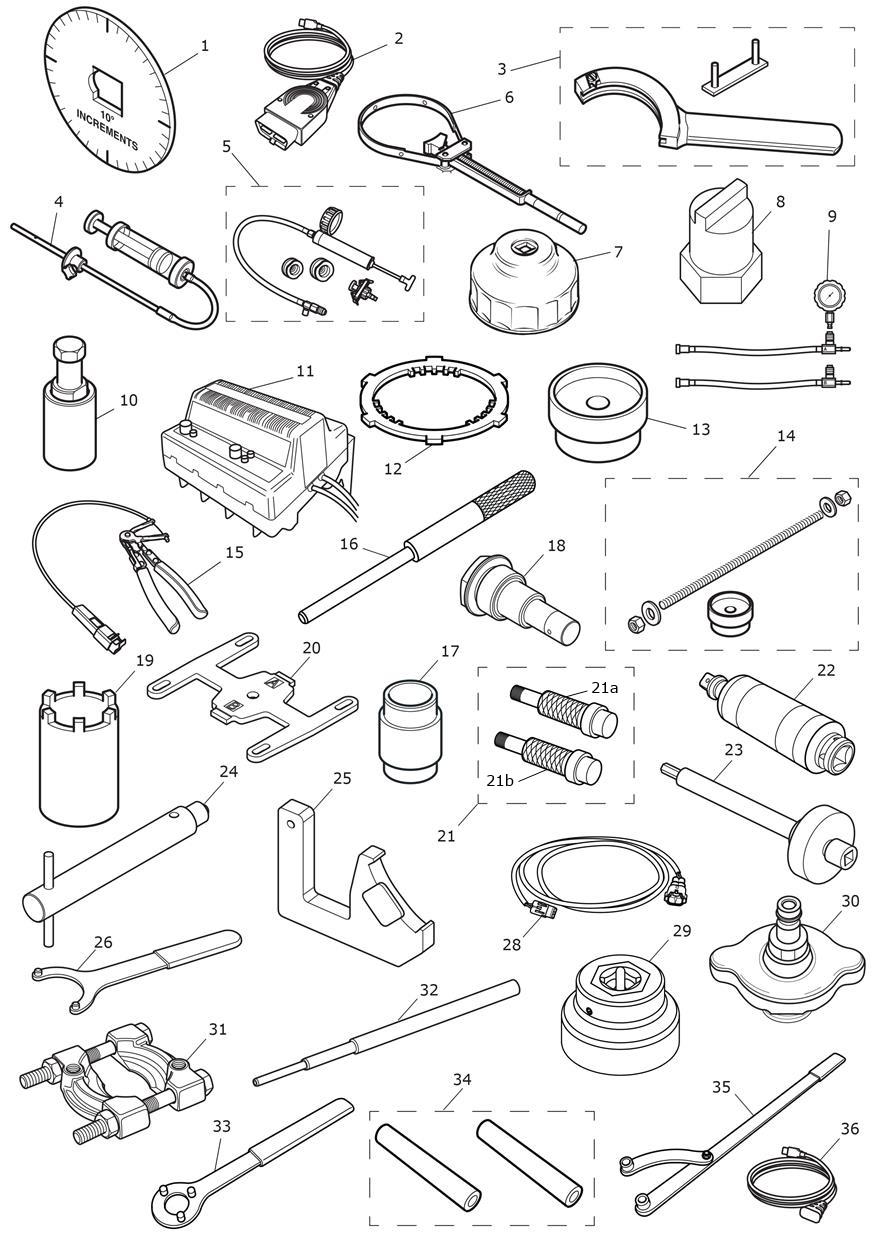 Service Tools exploded diagram