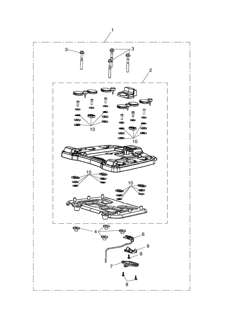 Sliding Carriage Assy exploded diagram