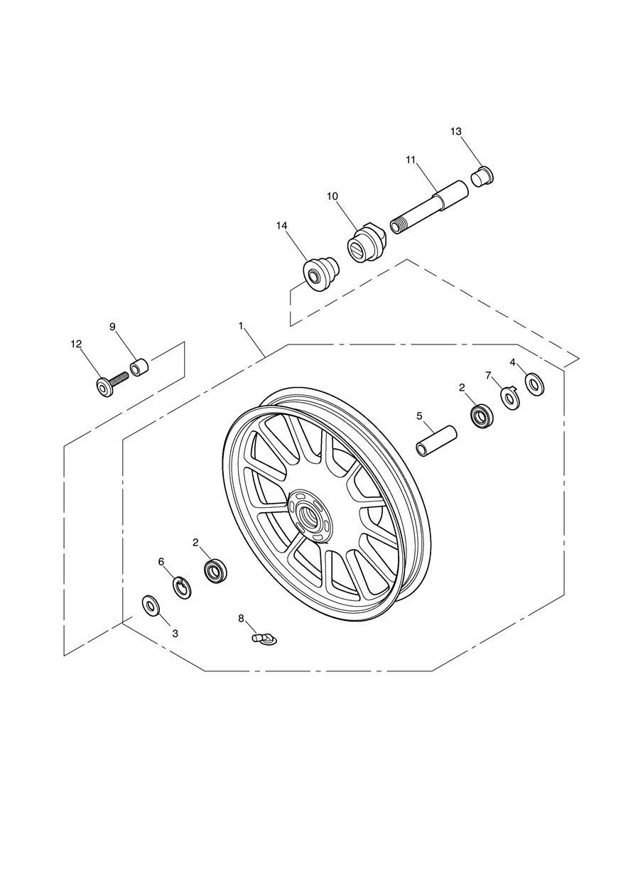 Front Wheel exploded diagram