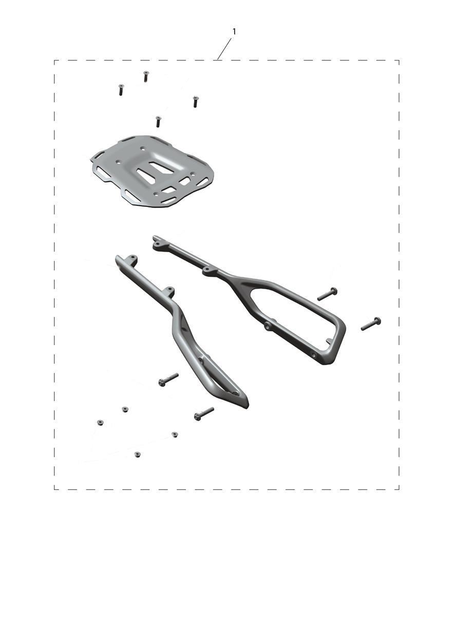Luggage Rack Kit exploded diagram
