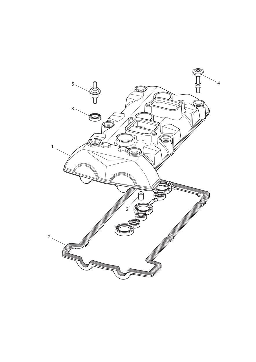 Cam Cover exploded diagram
