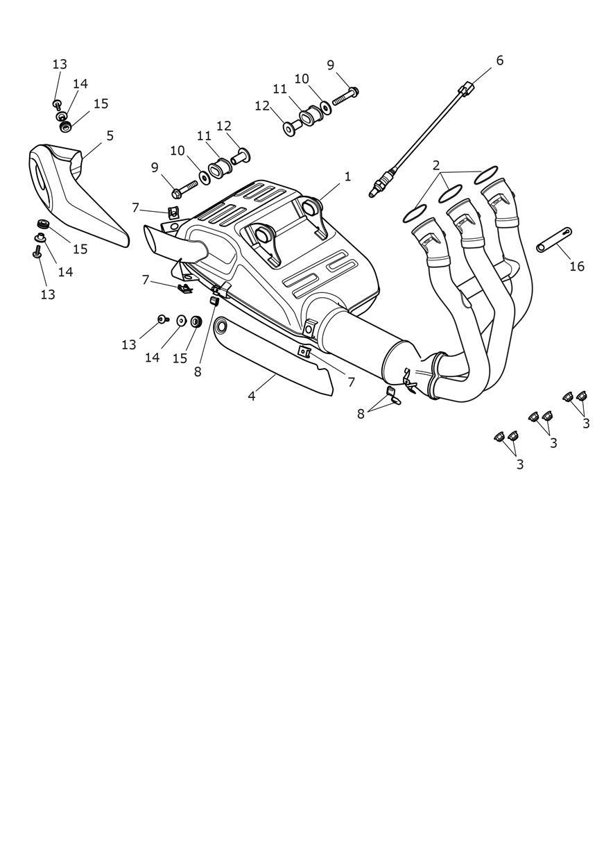 Exhaust System exploded diagram