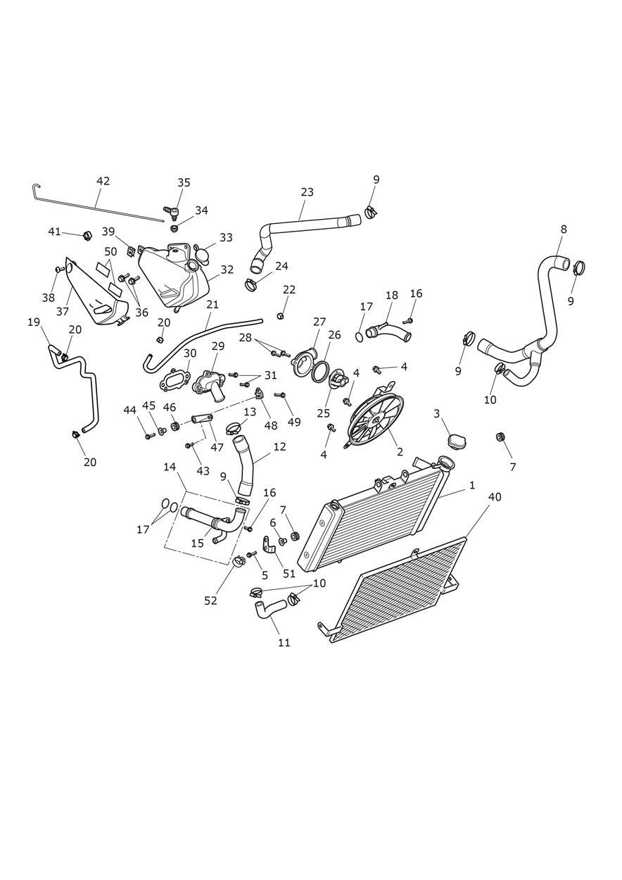 Cooling System exploded diagram