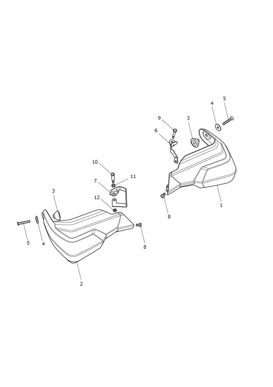Handguards exploded diagram