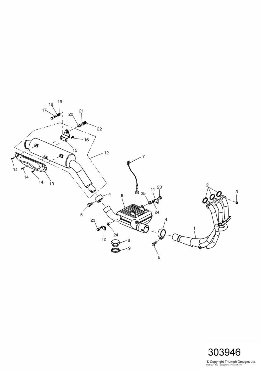 Exhaust System exploded diagram