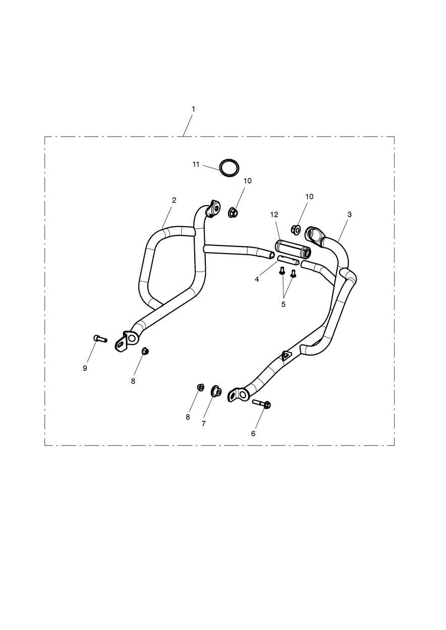 Dresser Bar Kit, Cage, Stainless Steel exploded diagram