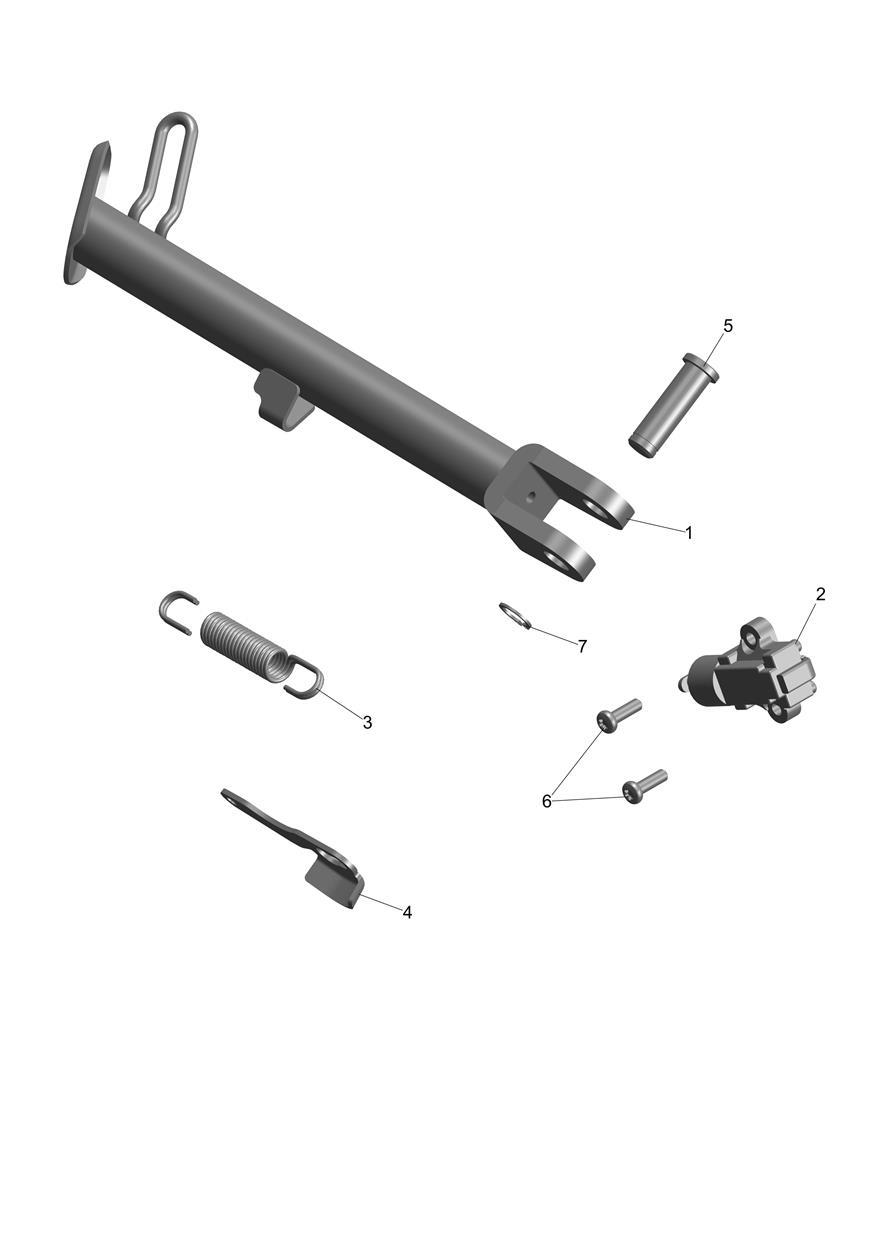 Sidestand exploded diagram