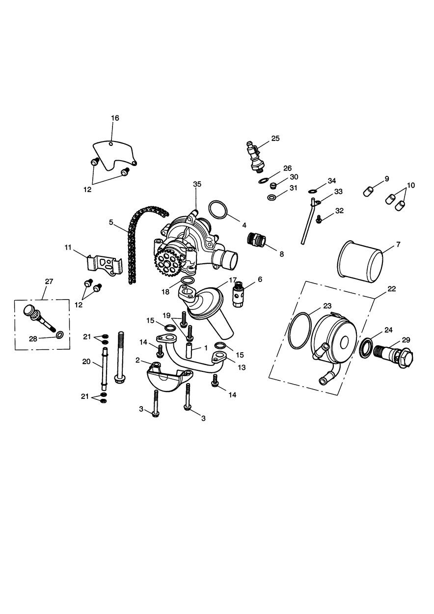 Oil Pump Drive exploded diagram