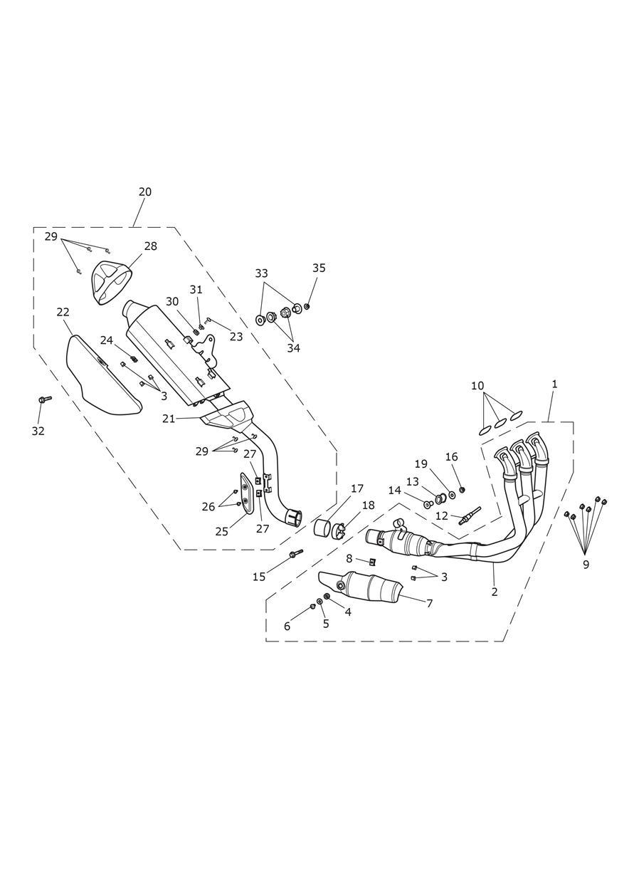 Exhaust System exploded diagram