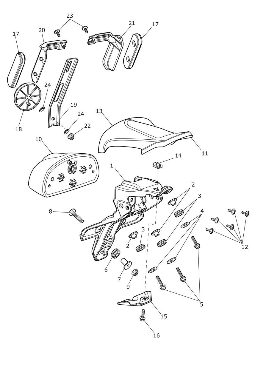 Rear Light exploded diagram