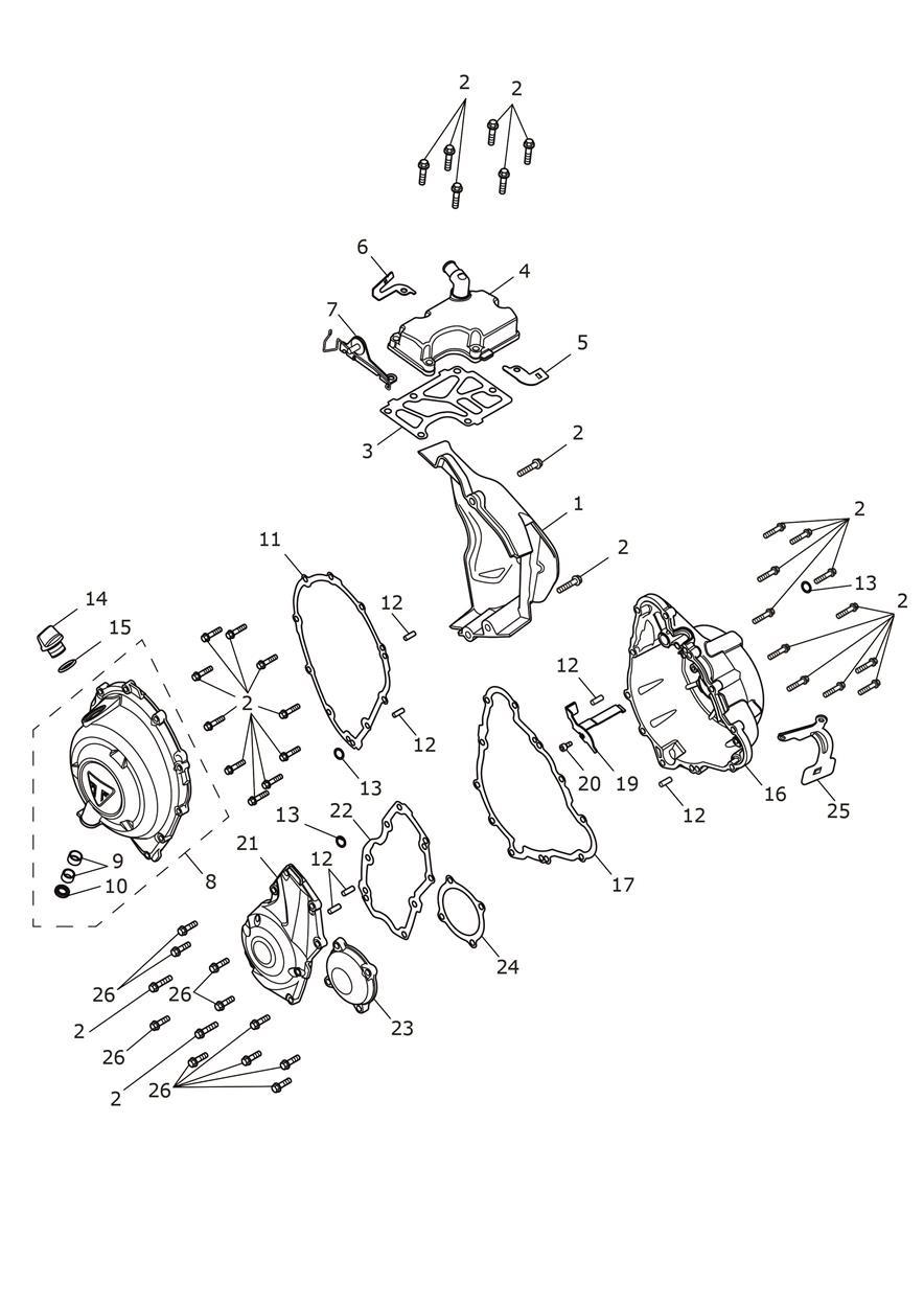Engine Covers exploded diagram