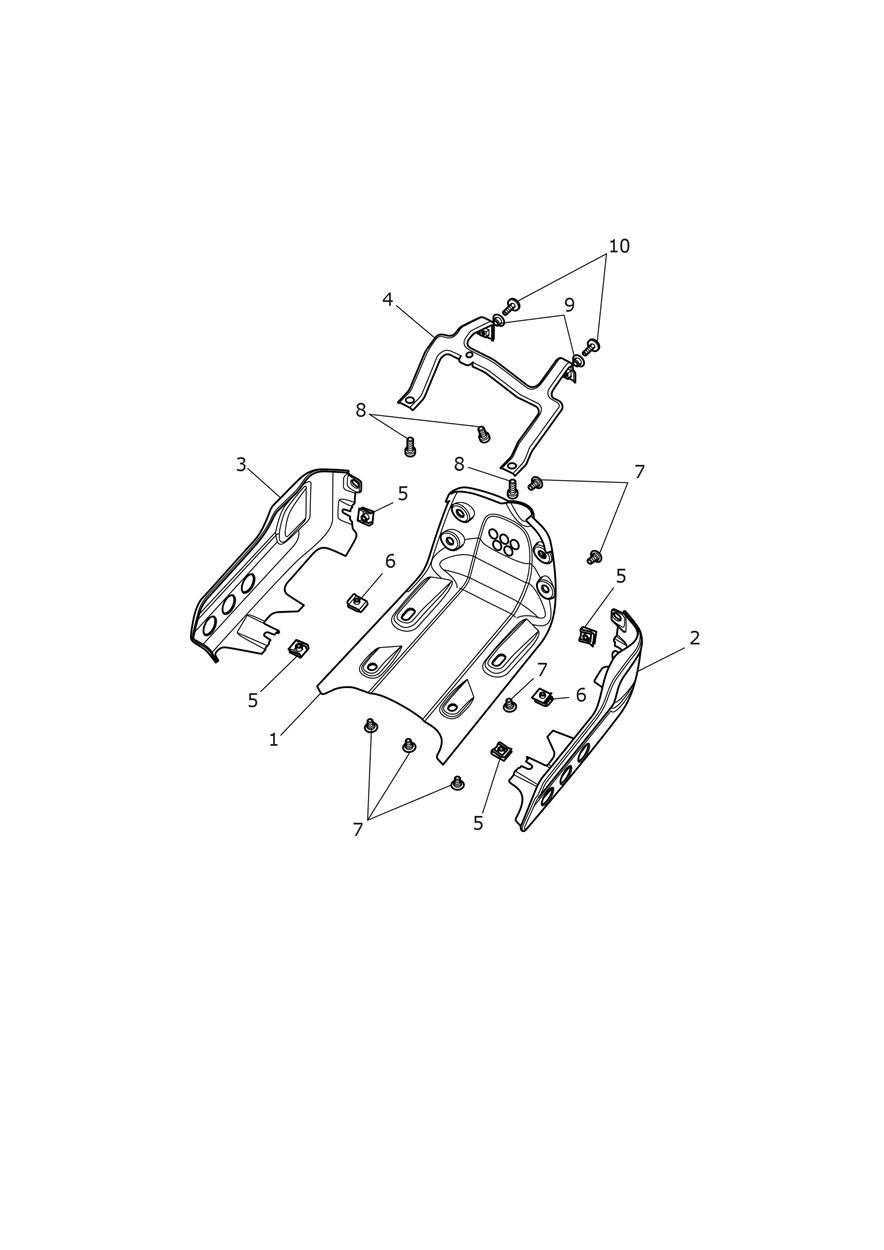 Bellypan exploded diagram