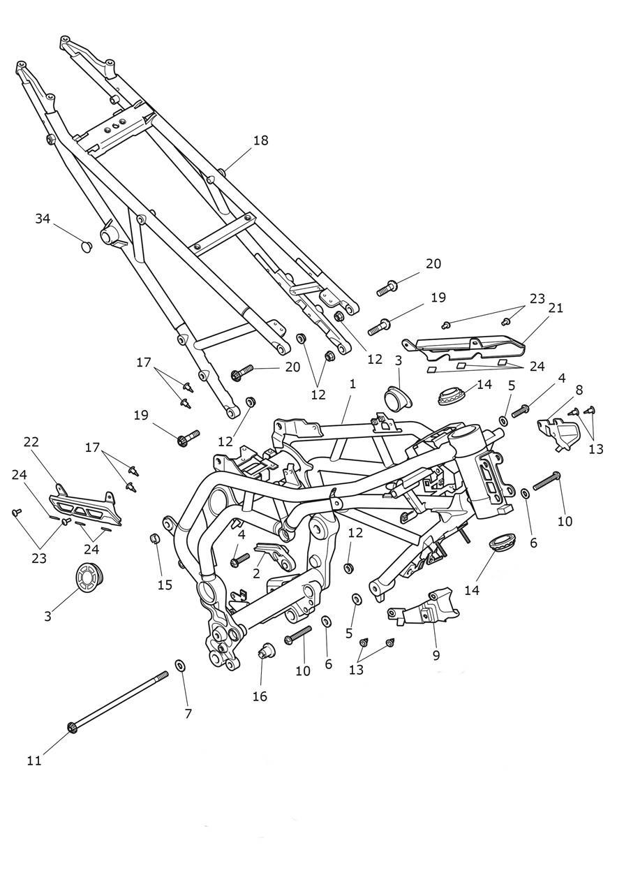 Frame & Subframe exploded diagram