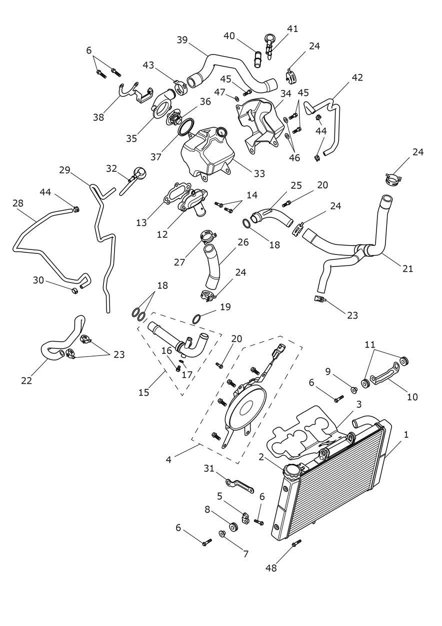 Cooling System exploded diagram