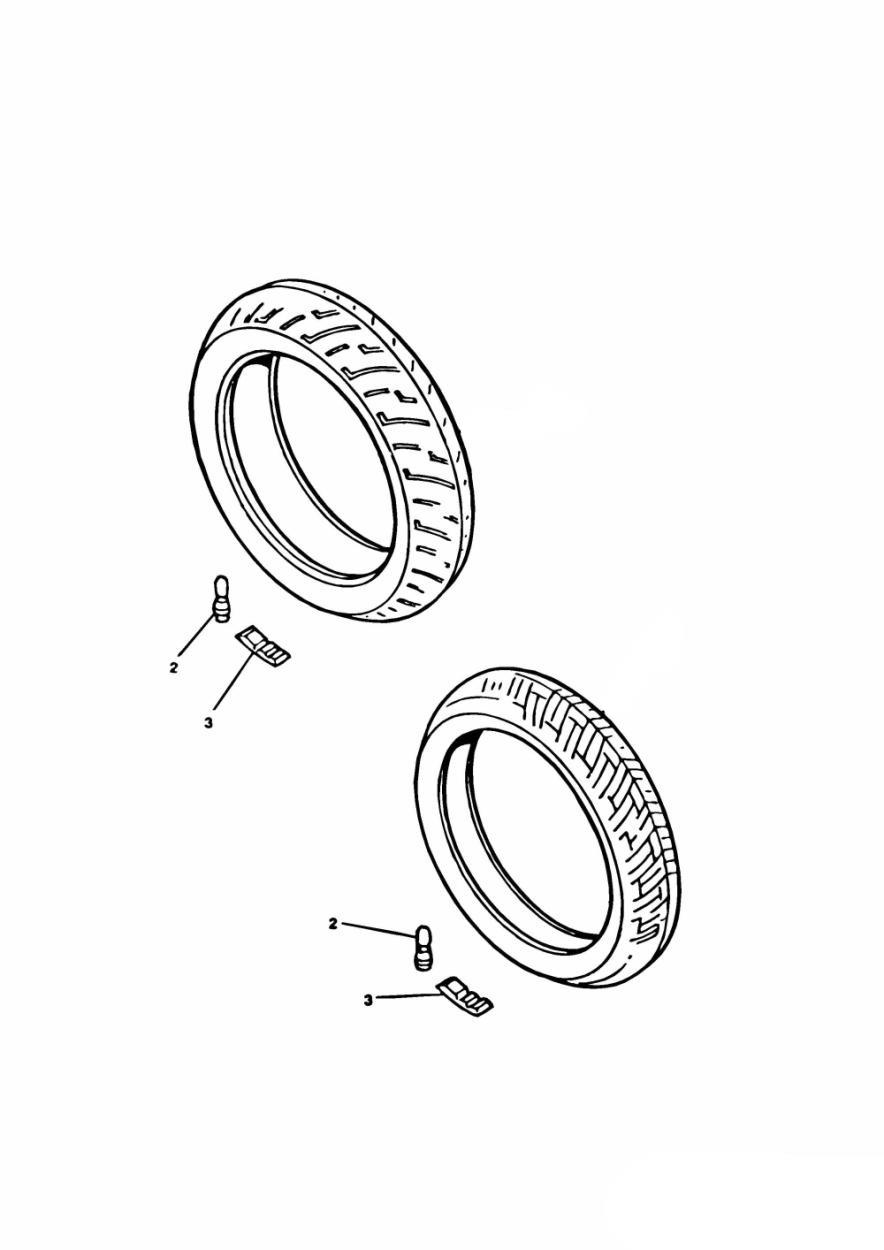 Tyres/Inner Tube exploded diagram