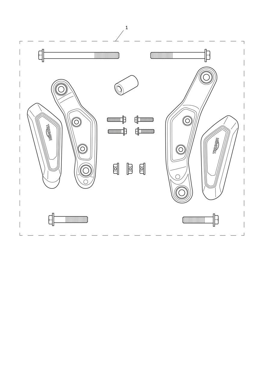 Frame Protector Kit exploded diagram