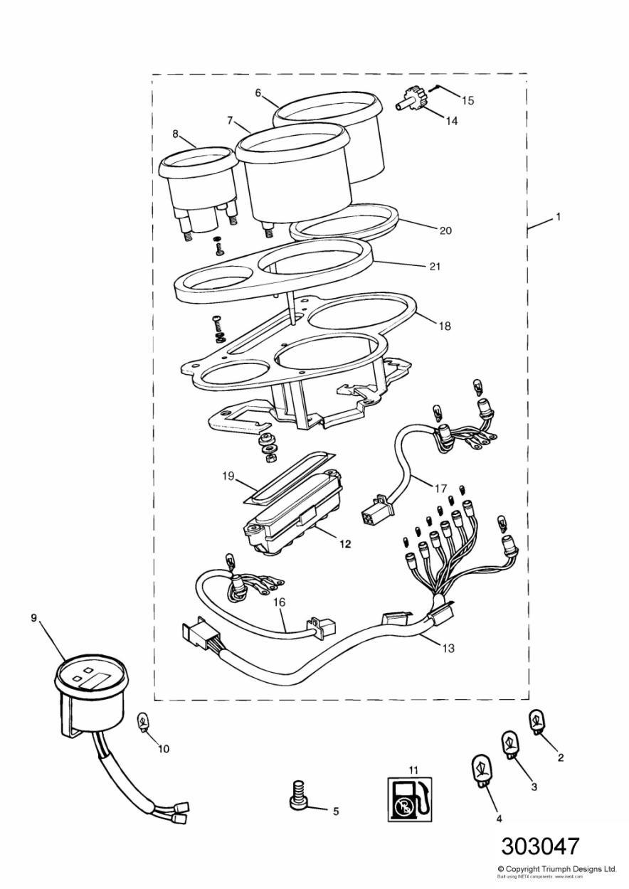 Instruments exploded diagram