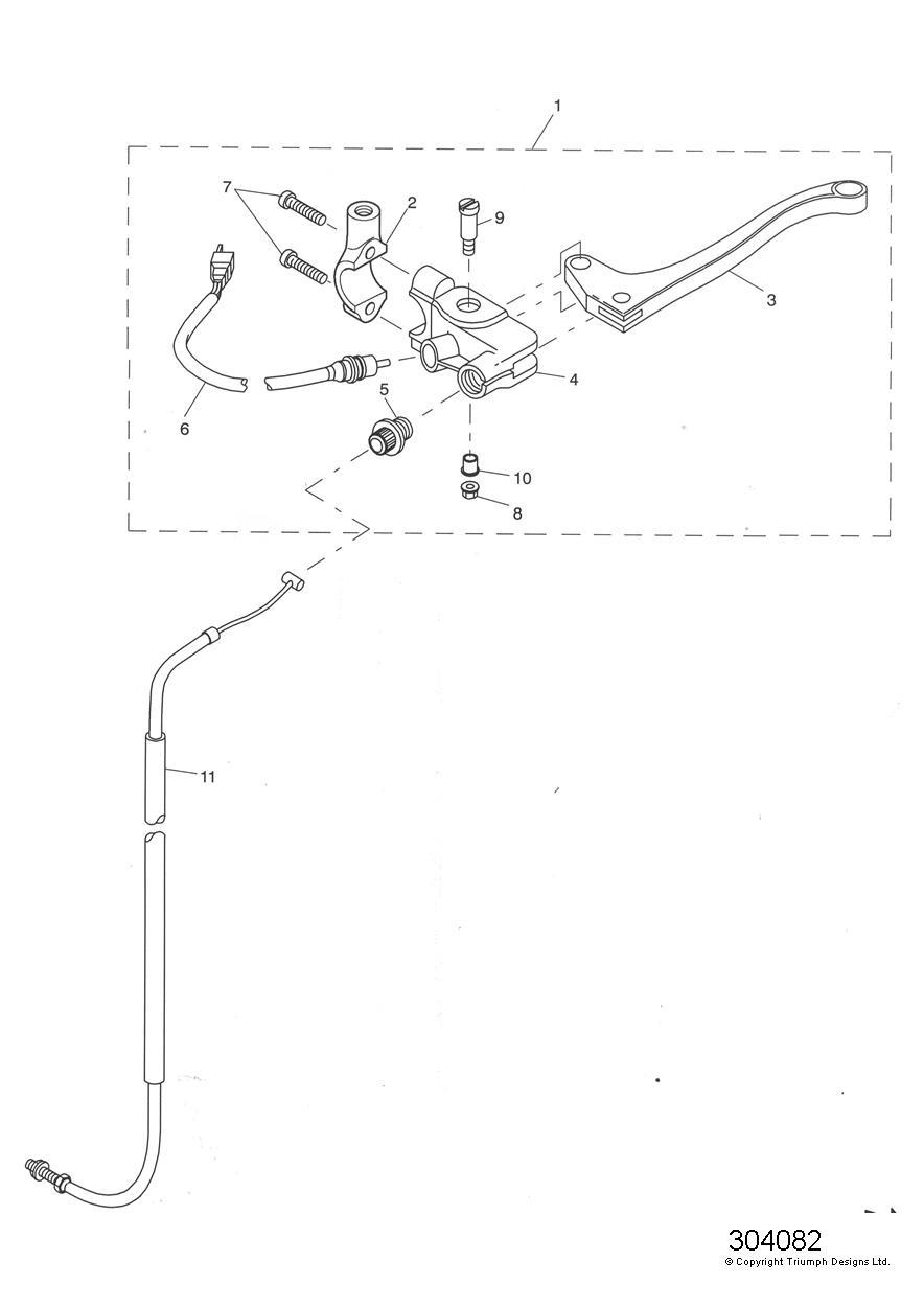 Control Cables exploded diagram