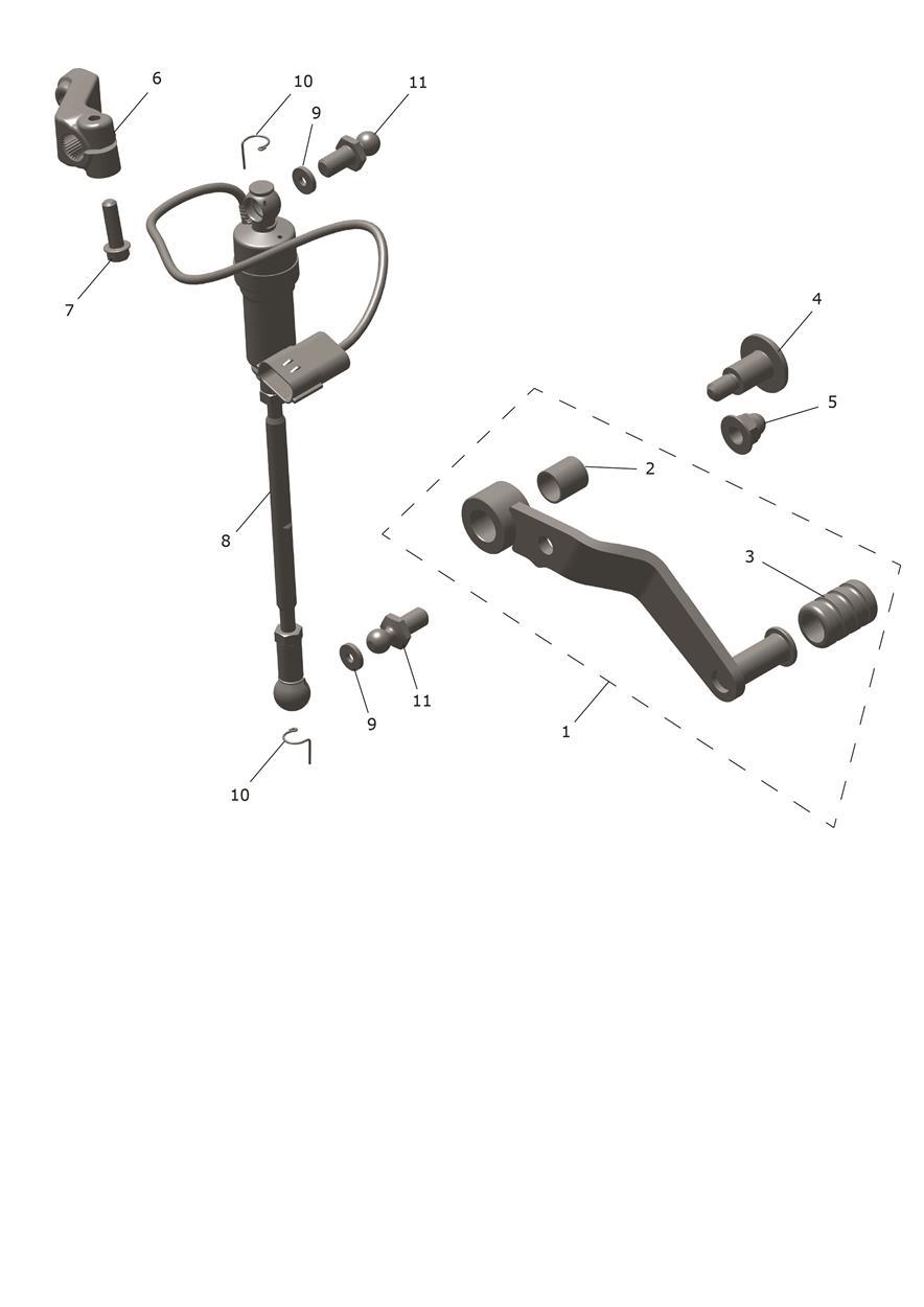 Gearchange Mechanism exploded diagram