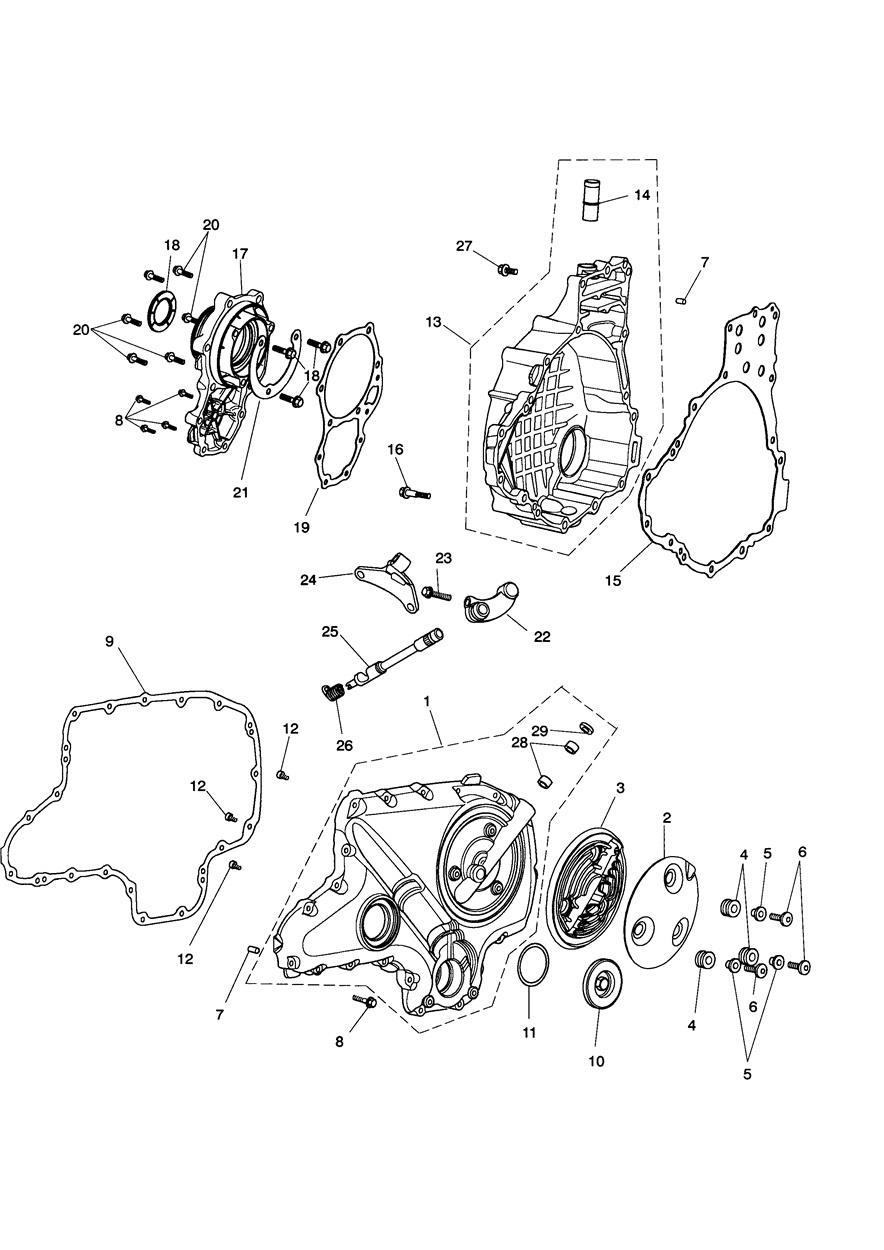 Engine Covers exploded diagram
