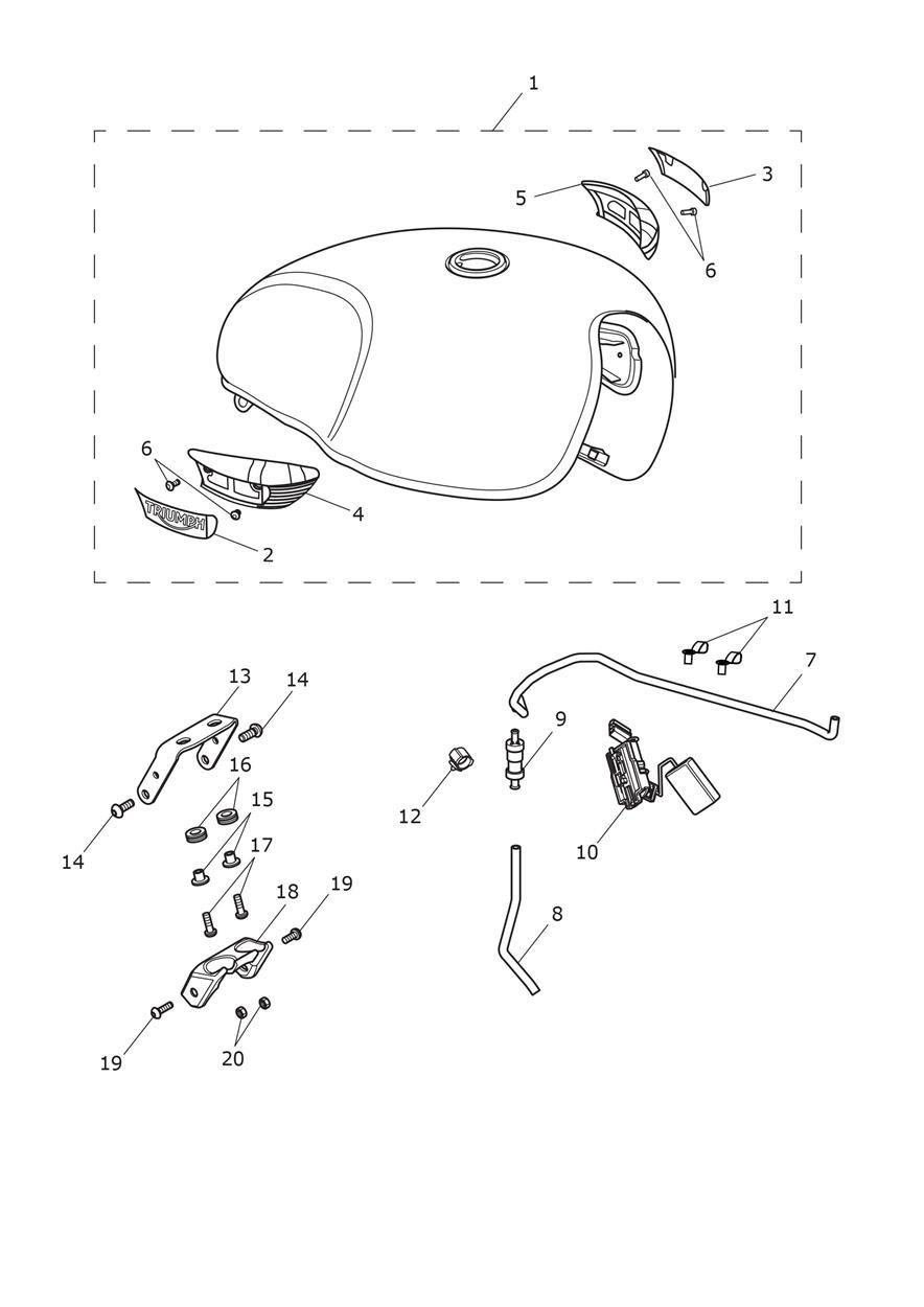 Fuel Tank exploded diagram