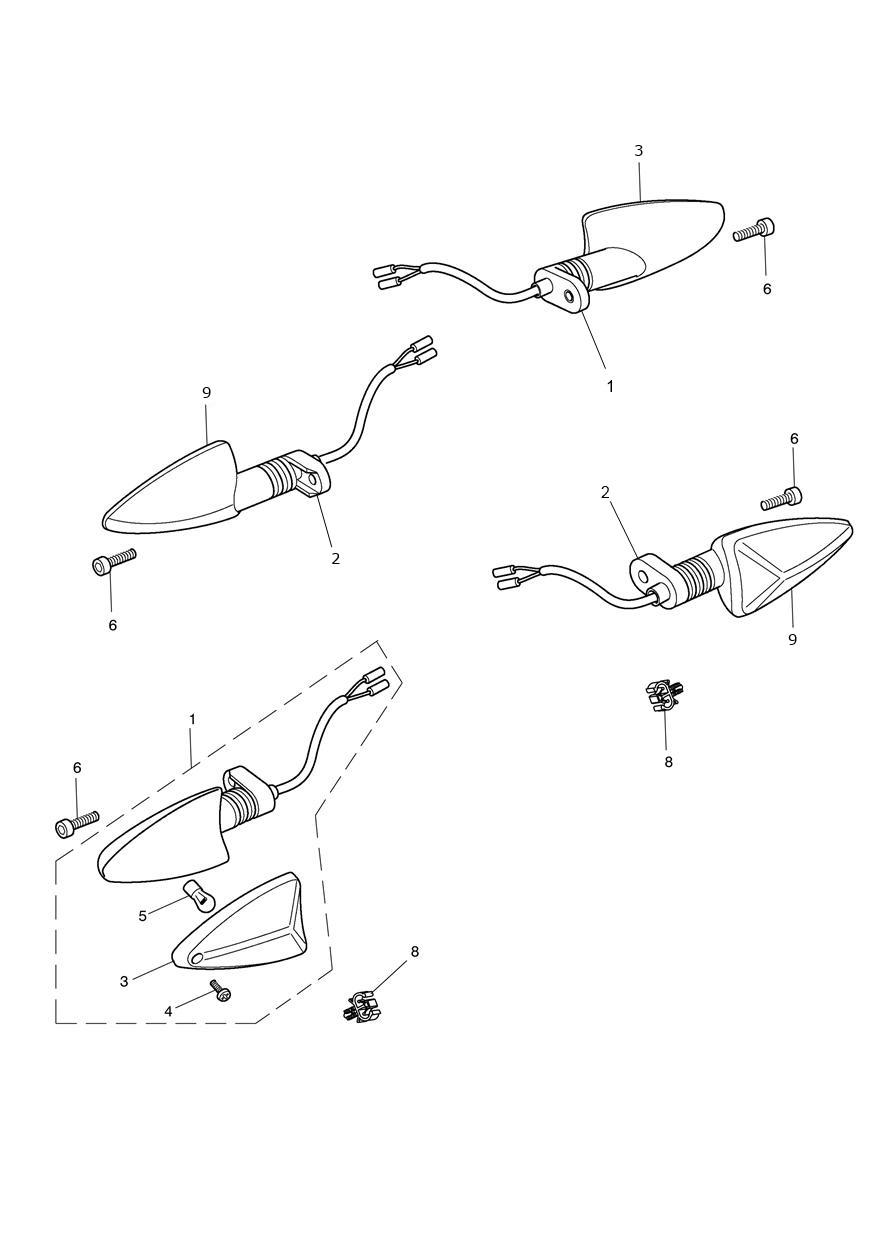 Indicators - US & CA Only exploded diagram