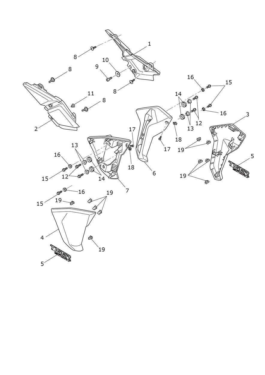 Side Panels exploded diagram