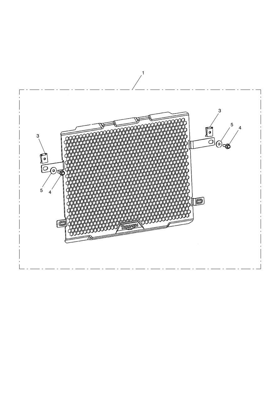 Radiator Guard Kit exploded diagram