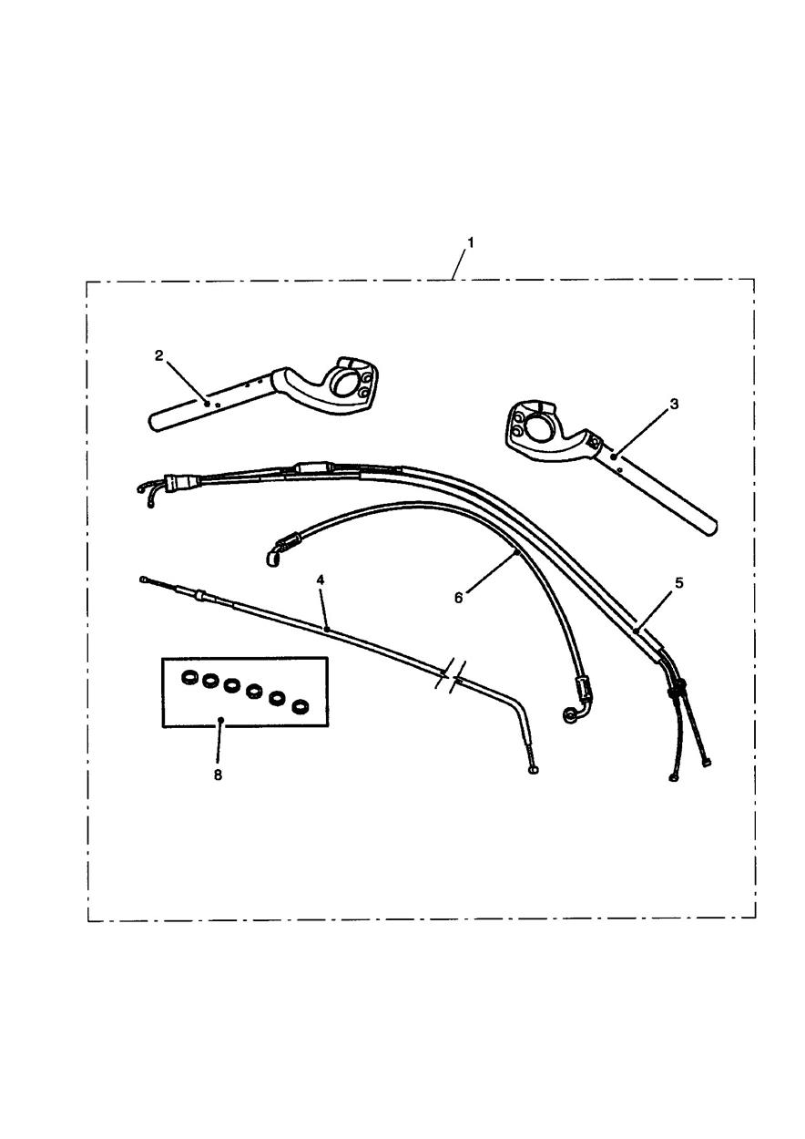 Handlebar Kit, High, ABS exploded diagram