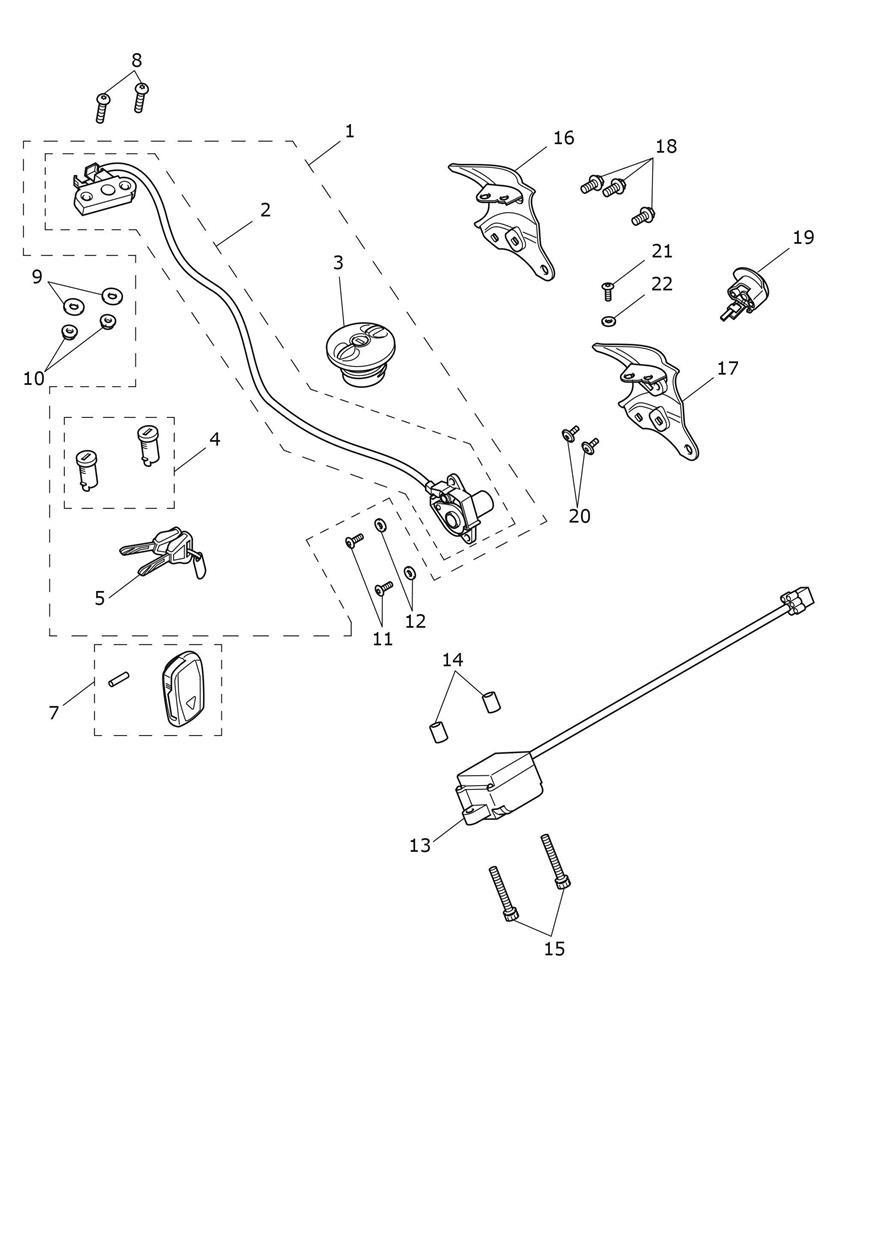 Lockset exploded diagram