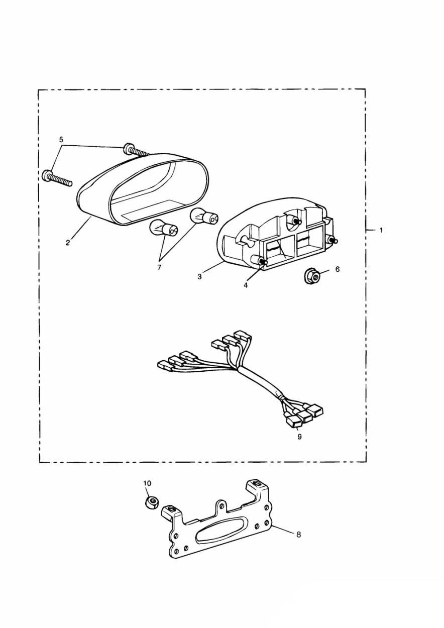 Rear Lamps exploded diagram