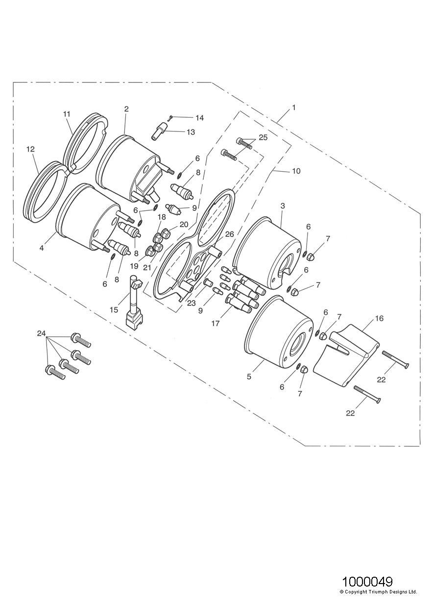 Instruments exploded diagram