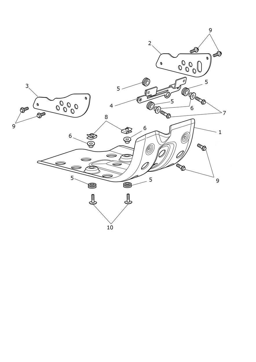 Sumpguard exploded diagram