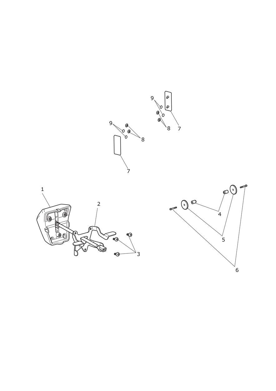 Rear Light & Reflectors exploded diagram