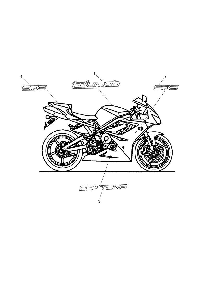 Bodywork Decals exploded diagram