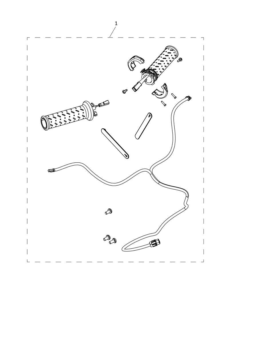 Heated Grips Kit exploded diagram