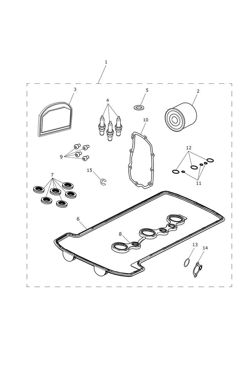 Engine Service Kit exploded diagram