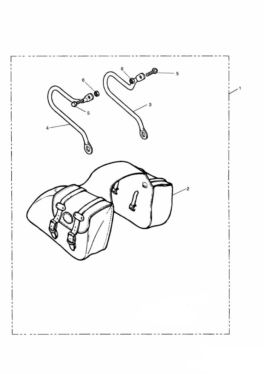 Nylon Pannier Kit exploded diagram