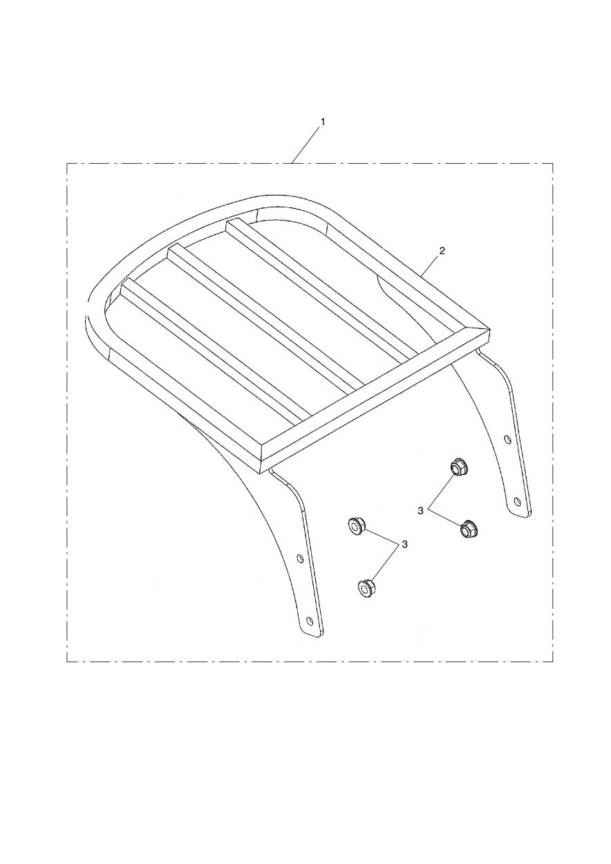 Traditional Luggage Rack exploded diagram